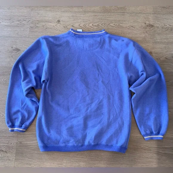 Vintage Winnie The Pooh Purple Disney Fleece Crewneck Embroidered Sweatshirt M - Picture 5 of 12